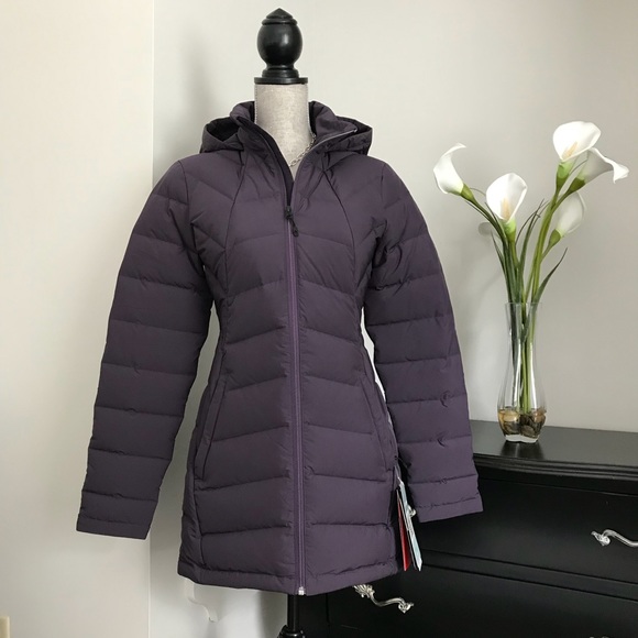 spyder long down coat